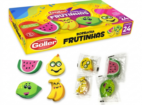BORRACHA FRUTINHAS - GOLLER