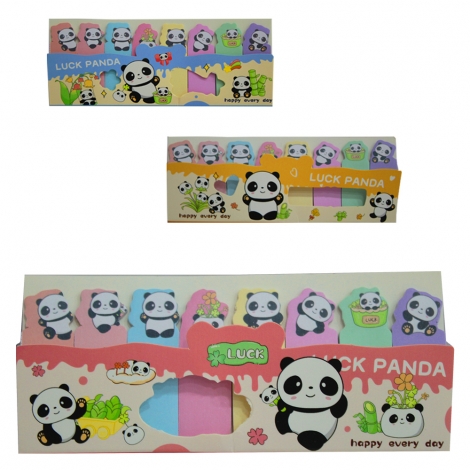 MARCADOR PAGINA / BLOCO ANOTACAO STICKER ADESIVO PANDA 120 PECAS