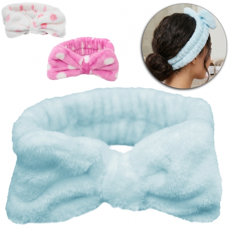 FAIXA SKINCARE PARA CABELO DE MICROFIBRA COM LACO COLORS