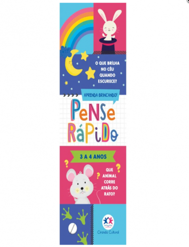 LIVRO FLASH CARDS PENSE RÁPIDO - 3 A 4 ANOS