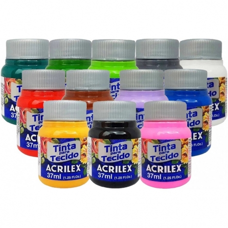 TINTA DE TECIDO FOSCA 37ML - ACRILEX