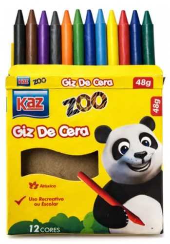 GIZ DE CERA FINO 12 CORES - KAZ
