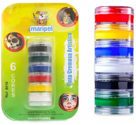 TINTA CREMOSA ARTÍSTICA MARIPEL - 6 CORES