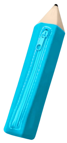 ESTOJO SILICONE LÁPIS VMP - AZUL