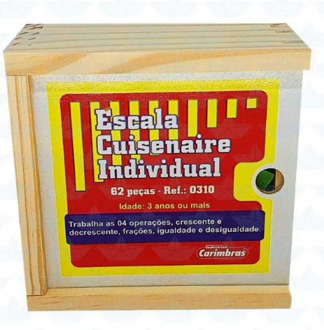 ESCALA CUISENAIRE 62 PEÇAS - CARIMBRAS
