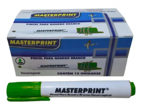 MARCADOR PARA QUADRO BRANCO MASTERPRINT - VERDE
