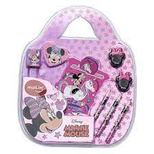KIT FUN INFANTIL ESCOLAR MINNIE COM 9 ITENS MOLIN