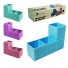 ORGANIZADOR DE MESA / PORTA CANETA / LAPIS DE PLASTICO RETANGULAR MODULAVEL 3 CAVIDADES INTER PAPER