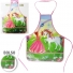 AVENTAL DE POLIESTER INFANTIL COM BOLSO PRINCESA 51X41CM