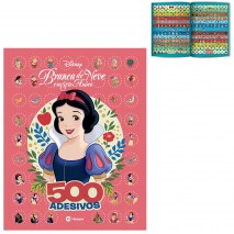 LIVRO 500 ADESIVOS E PARA COLORIR BRANCA DE NEVE E OS SETE ANOES 36 PAGINAS 28X21,5CM
