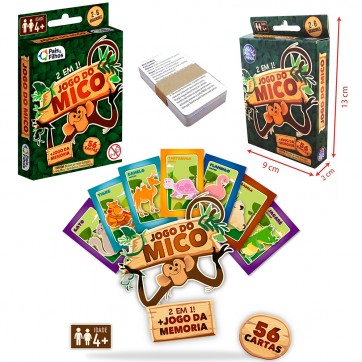 JOGO DA MEMORIA MICO 2 EM 1 COM 56 CARTAS NA CAIXA