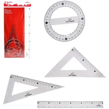 KIT RÉGUA ESCOLAR - WIN PAPER