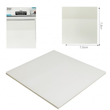 BLOCO DE ANOTACAO STICKER DE PLASTICO PET ADESIVO COM 50 FOLHAS 7,8X7,5CM