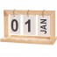 CALENDARIO DE MESA DE MADEIRA RETANGULAR