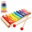 XILOFONE MUSICAL INFANTIL ARCO-IRIS TOP KIDS 24X12CM